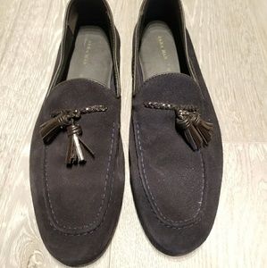 Zara navy loafers